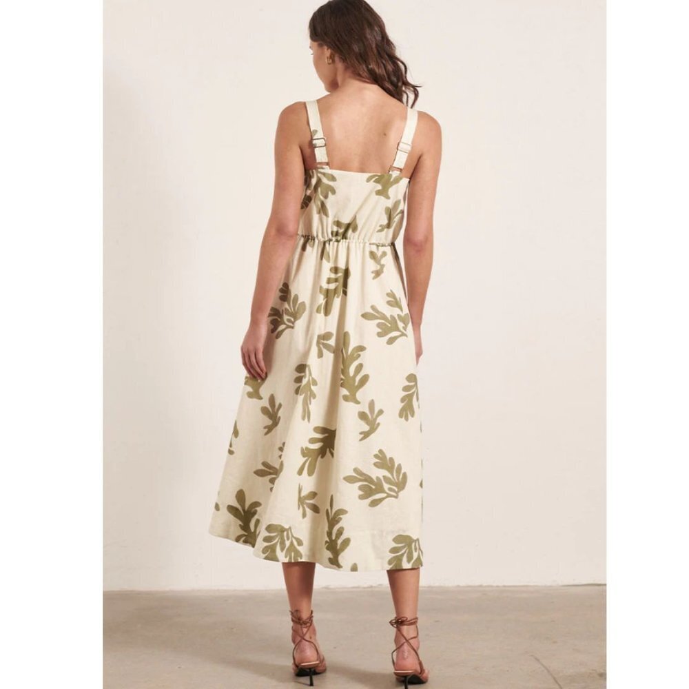 MON RENN  COMPOSE MIDI DRESS - COMPOSE PRINT - Picture 4 of 4